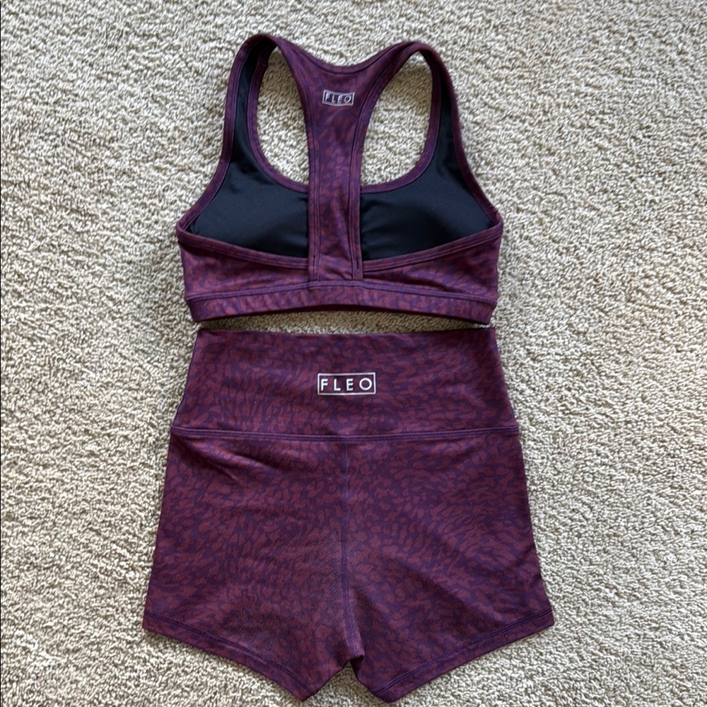 Fleo Purple Athletic Shorts